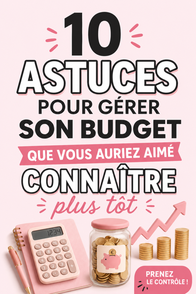 Femme souriante tenant un carnet de budget avec des graphiques, symbolisant une gestion financière adaptée.