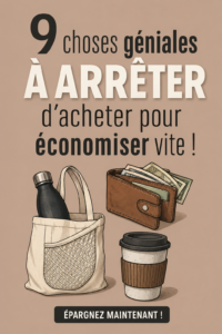 Image illustrant des articles superflus à éviter pour économiser
