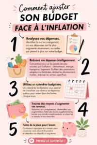 Femme ajustant son budget avec un ordinateur et un carnet
