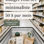 Femme préparant des repas sains avec un budget limité de 50 euros
