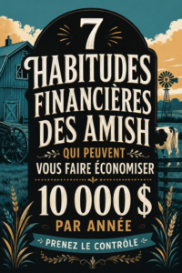 Illustration de femmes réfléchissant à leurs finances avec un mode de vie inspiré des Amish.