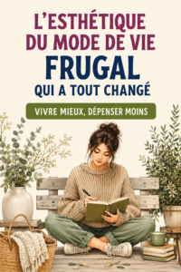 Femme souriante organisant un repas frugal avec des ingrédients simples et sains