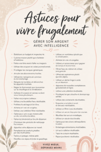 Femme souriante planifiant son budget de manière frugale