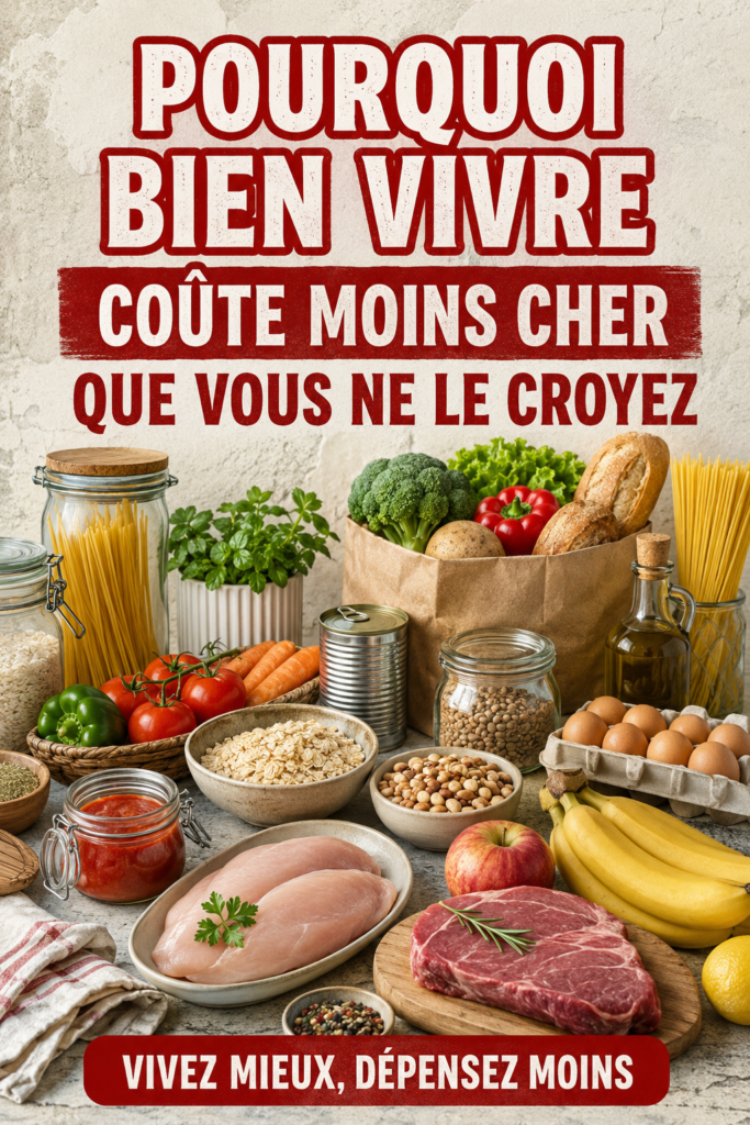Illustration d'une femme appliquant des conseils pour vivre mieux sans dépenser beaucoup.