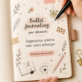 Exemple de bullet journal créatif avec des mises en page simples et colorées