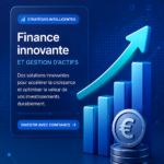 Image représentant des graphiques financiers modernes illustrant l'innovation en gestion d'actifs