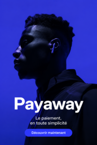 Logo de Payaway sur fond coloré, représentant une fintech moderne