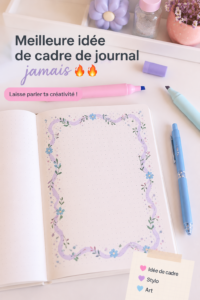 Un joli cadre décoratif avec un journal intime à l'intérieur sur une table en bois.