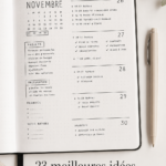 Mise en page minimaliste avec des éléments de décoration simple.