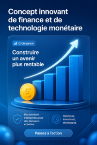 Illustration d'outils financiers innovants pour la gestion de l'argent.