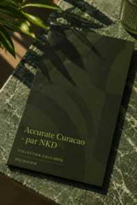Femme souriante révisant ses finances avec un ordinateur et un carnet.