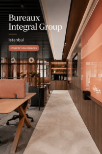 Bureaux modernes à Istanbul avec un design fonctionnel et esthétique.