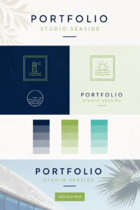 Portfolio en ligne avec un design attractif, montrant divers projets créatifs