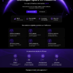 Exemple de design de site web moderne et épuré