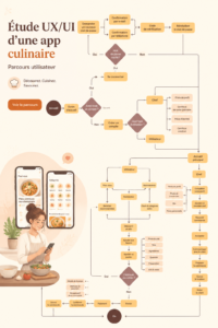 étude d'une interface utilisateur d'application culinaire