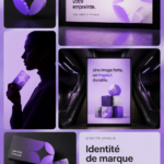 Une banque moderne avec une identité visuelle forte et accueillante.