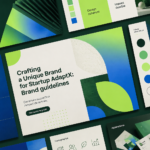 Illustration d'une identité de marque créative et moderne pour une startup