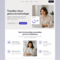 Design de page de services professionnels inspirants et attrayants