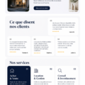 Kit UI gratuit pour site immobilier affichant plusieurs modèles modernes