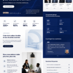 Un aperçu d'un modèle Webflow pour un site d'entreprise de conseils.