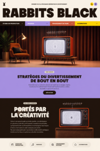 Exemple de page d'atterrissage efficace avec design attrayant et appel à l'action clair.
