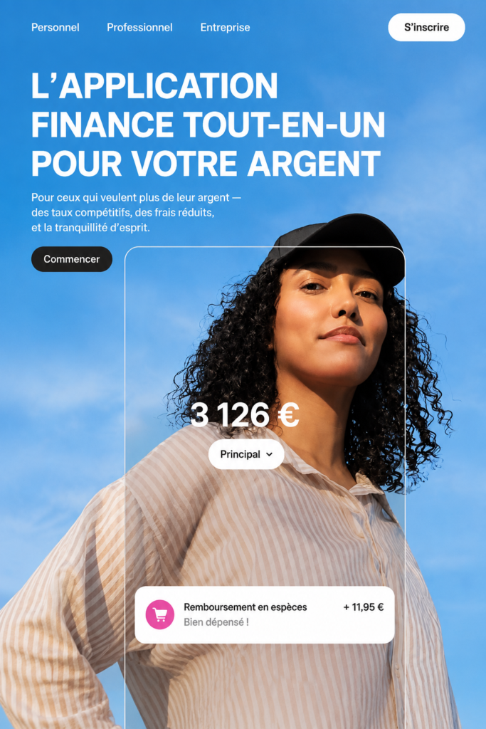 Illustration de l'application Revolut montrant la gestion des finances personnelles de manière simple et efficace.
