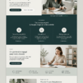 Template de site web pour comptables sur Squarespace, montrant une mise en page professionnelle.