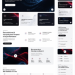 Capture d'écran du thème WordPress Neuros montrant un design moderne pour une agence AI.