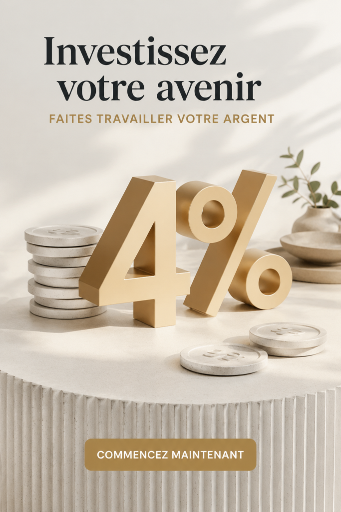 Interface de l'application Wealthsimple montrant l'épargne et les investissements d'un utilisateur.