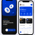 Capture d'écran d'une application minimaliste de gestion financière sur un smartphone, montrant un tableau de budget simple.