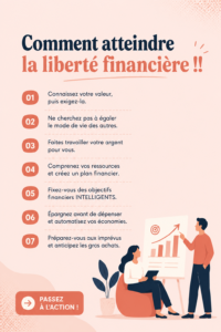 Femme souriante consultant ses finances avec un ordinateur et un carnet.