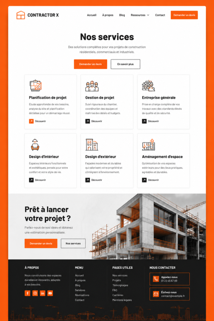 Femme discutant avec un entrepreneur lors d'un projet de construction, soulignant l'importance du choix et du contrat.