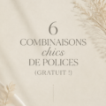 Illustration représentant des combinaisons de polices Google en style créatif.