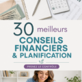 Femme souriante consultant son budget financier avec un ordinateur