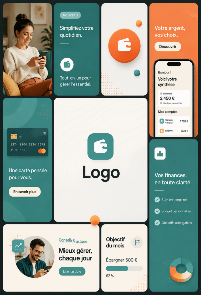Guide de style de marque avec logo élégant et personnalisé.