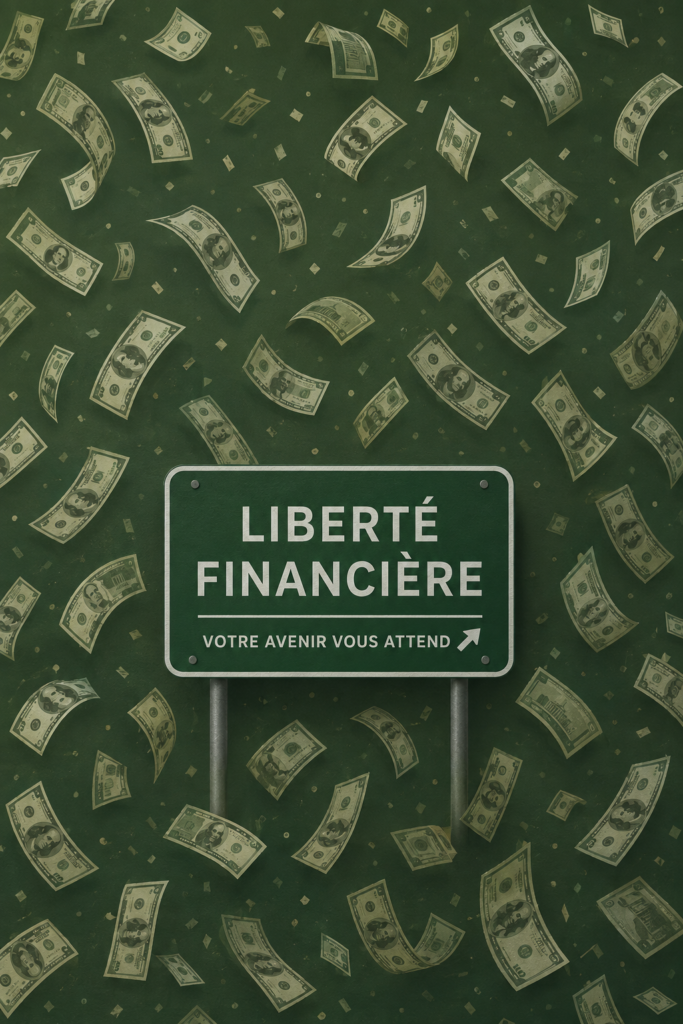 Fonds d'écran inspirant sur la liberté financière avec motifs ensoleillés