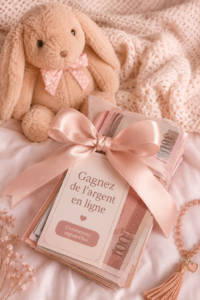 Femme travaillant sur un ordinateur portable pour gagner de l'argent en ligne.