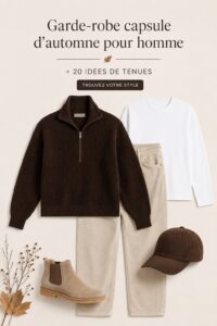 Garde-robe capsule automnale avec des tenues élégantes et pratiques