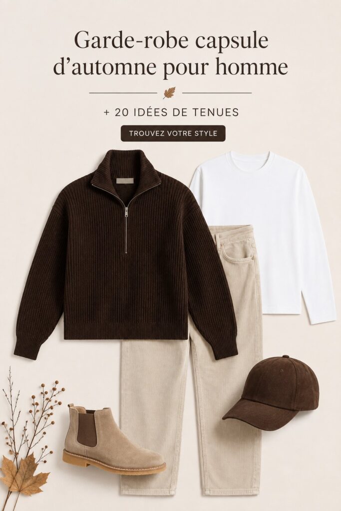 Garde-robe capsule automnale avec des tenues élégantes et pratiques