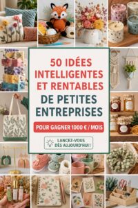 Idées de petites entreprises rentables pour gagner 1000€/mois
