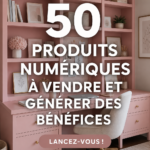 Une femme souriante travaillant sur son ordinateur pour créer des produits numériques.