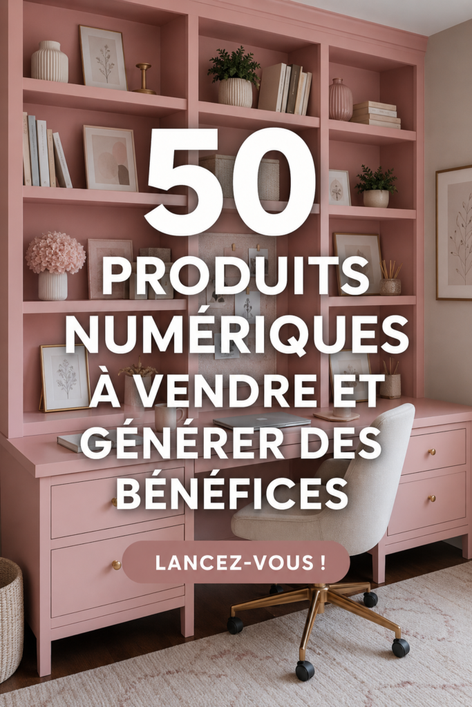 Une femme souriante travaillant sur son ordinateur pour créer des produits numériques.