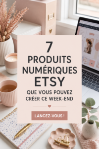 Femmes créant des produits numériques pour Etsy