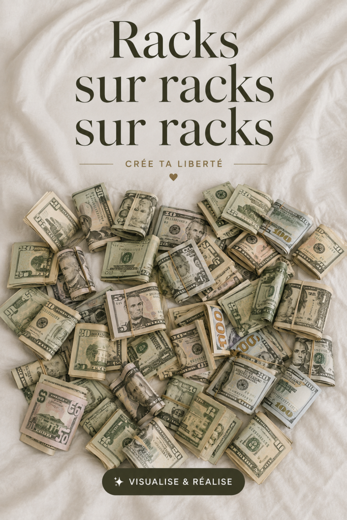 Une image d'un espace de rangement stylé avec des racks en bois et des accessoires décoratifs.