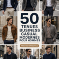 Femme élégante portant une tenue business casual moderne au bureau.