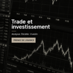 Femme consultant un graphique d'investissement sur son ordinateur, représentant le trading et l'investissement