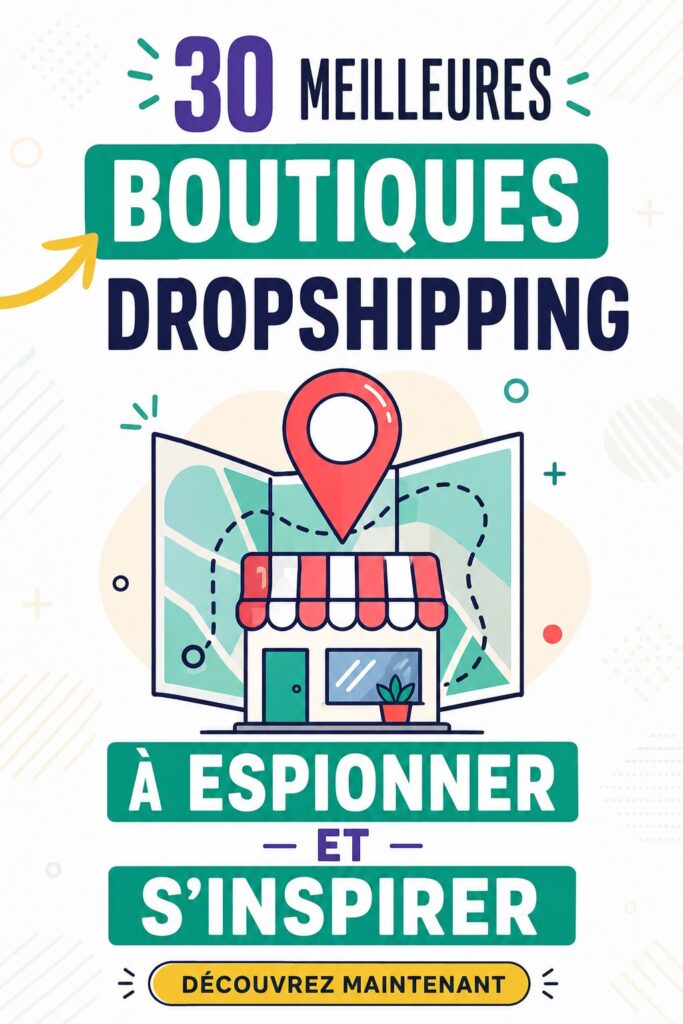 Exemples de succès en dropshipping, boutiques modernes et inspirantes.