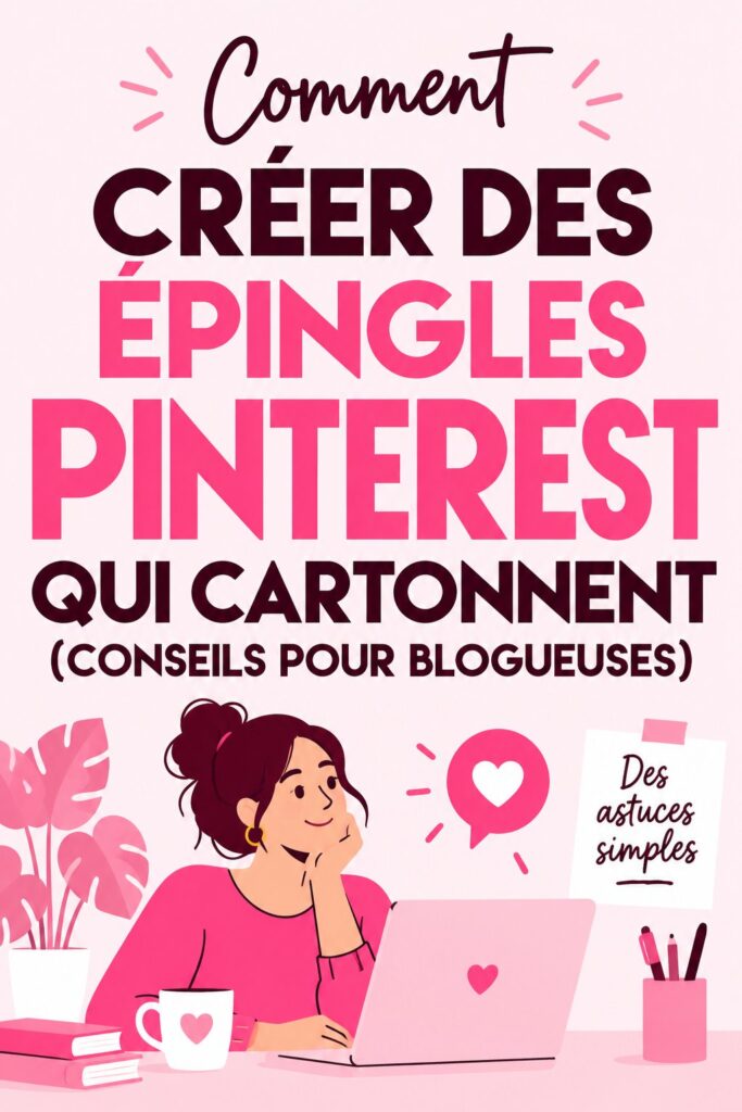 Une épingle Pinterest attrayante avec des conseils de marketing.