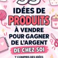 Femme souriante préparant des produits à vendre depuis chez elle.