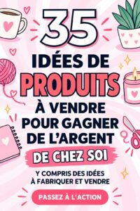 Femme souriante préparant des produits à vendre depuis chez elle.